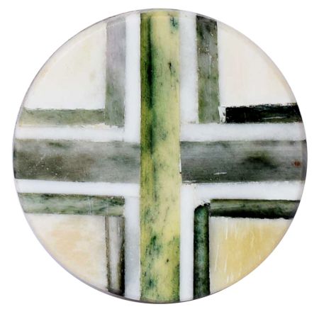 Olive Green Round Bone Horn Cabinet Wooden Knob